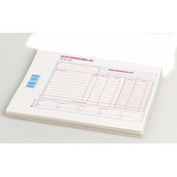 Bokføringsbilag EMO A5 tverrformat 50bl