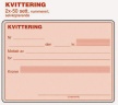 Kvittering EMO A6 selvkopi. 2x50set num