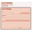 Kvittering EMO A6 selvkopi. 2x50set num