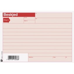 Beskjedblokk EMO A5 100 blad