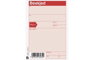 Beskjedblokk EMO A6 100 blad