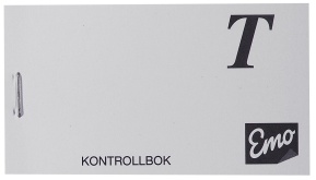 Loddbok Bonghefte Bongbok NOA Kontrollbok A-Å