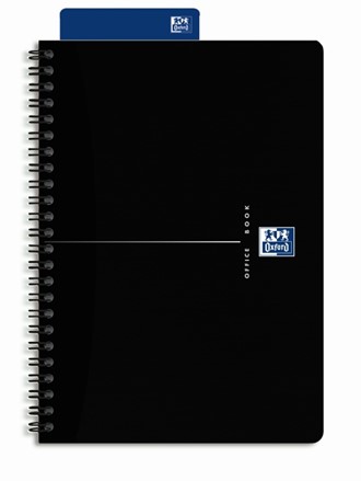 Notatbok OXFORD Smart Black spiral A5 linjer