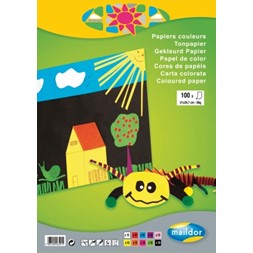 Fargeblokk MAILDOR A4 120g 30 blad 10frg
