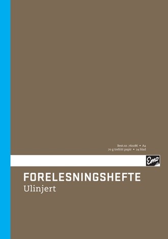 Forelesningshefte EMO A4 ulinjert 24 bl