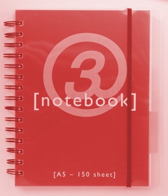 Notatbok EMO A5 3 indeks 150 blad