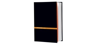 Skrivebok WL Hard Bound A4 linjer sort