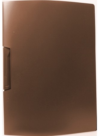 Klemmappe A4 Metallic lysebrun