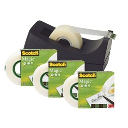 Tape SCOTCH® Magic 810 19x33 4pk m/disp C38