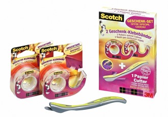 Tape SCOTCH® 2 stk 19mmx7,5m + kniv
