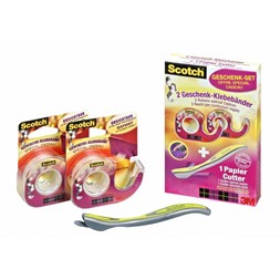 Tape SCOTCH® 2 stk 19mmx7,5m + kniv