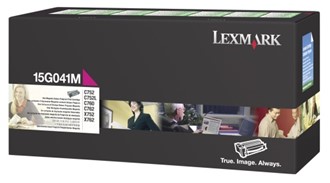 Toner LEXMARK 15G041M 6K rød