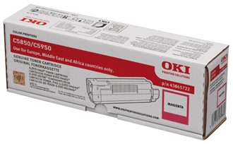 Toner OKI 43865722 6K rød