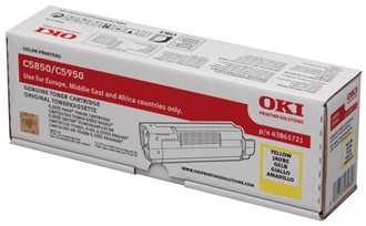 Toner OKI 43865721 6K gul