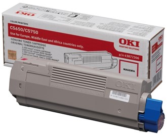 Toner OKI 43872306 2K rød