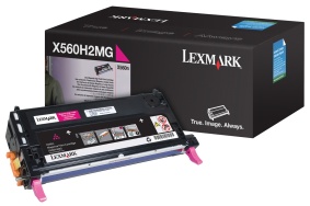 Toner LEXMARK X560H2MG 10K rød
