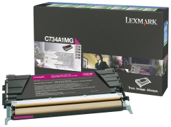 Toner LEXMARK C734A1MG 6K rød