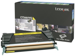 Toner LEXMARK C734A1YG 6K gul