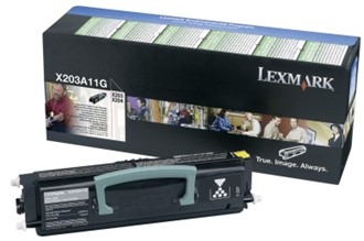 Toner LEXMARK X203A11G sort