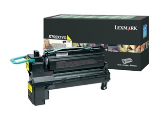 Toner LEXMARK X792X1YG 20K gul