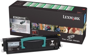 Toner LEXMARK E352H11E 9K sort