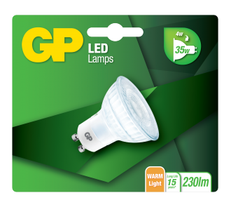 Lyspære GP LED TWIST GU10 4W-35W