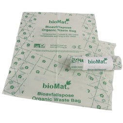 Avfallspose Bio kompostbar 260/250x570mm 10på rl(50)