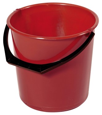 Plastbøtte 10L rød