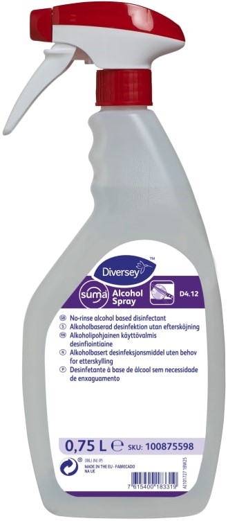 Desinfeksjon Overflate Suma Alcohol spray D4.12 750ml