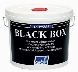 Håndrens SWARFEGA BLACK BOX serviett (150)