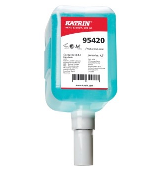 Såpe KATRIN Shampoo & Dusj 5dl blå