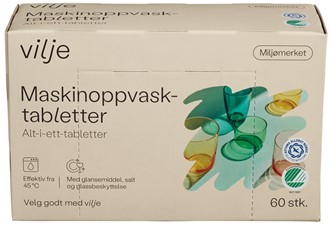 Maskinoppvask ViljeTabletter 60stk
