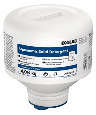 Tøyvask Aquanomic Solid Detergent 4,08kg (4x4,08kg)