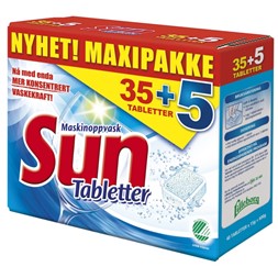 Maskinoppvask SUN Tabletter (40)