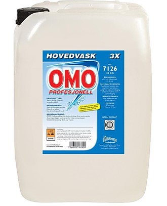 Hovedvask OMO Profesjonell 3x 12kg