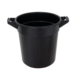 Plastbøtte 40lL m/hank sort