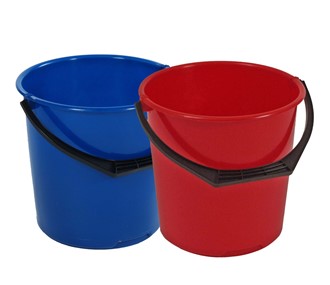 Plastbøtte 10l grå