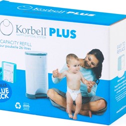 Korbell pluss refill 3pk/1740 bleier