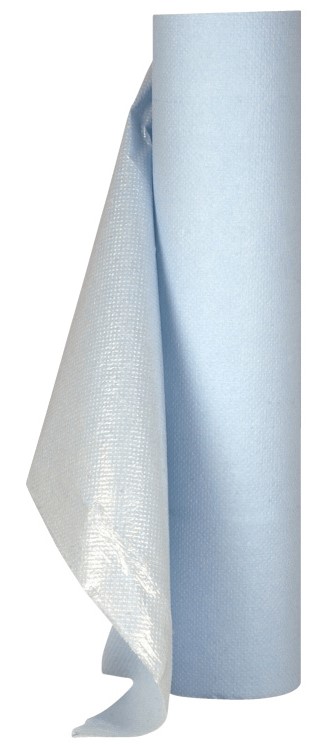 Legebenkpapir 2L 65Mx50cm Perforert blå