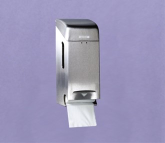 Dispenser KATRIN toa børstet stål m/lås